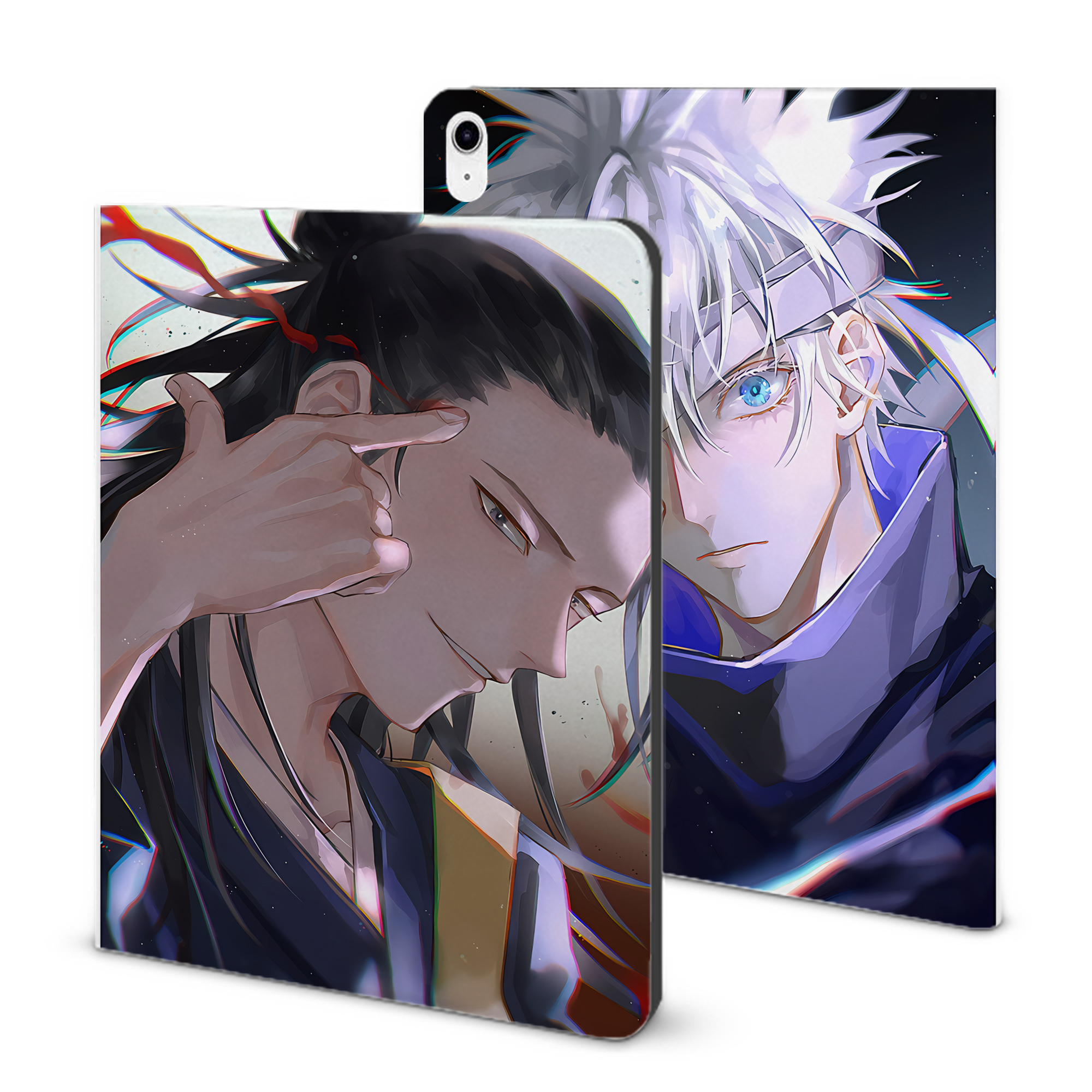 （画像用） 呪術廻戦 Jujutsu Kaisen IPad ケース ブック型 PUレザー TPU 耐衝撃 軽量 薄型 ペン収納なし 全面保護 IPad 各モデル対応